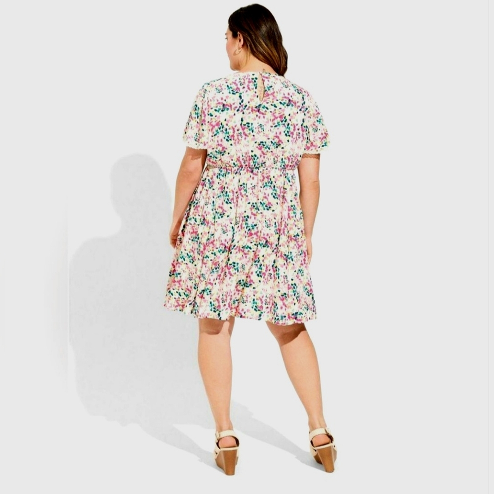Torrid, Colorful Dot Dress, Size Torrid 00 (Size 10) HAS POCKETS! - Picture 2 of 6